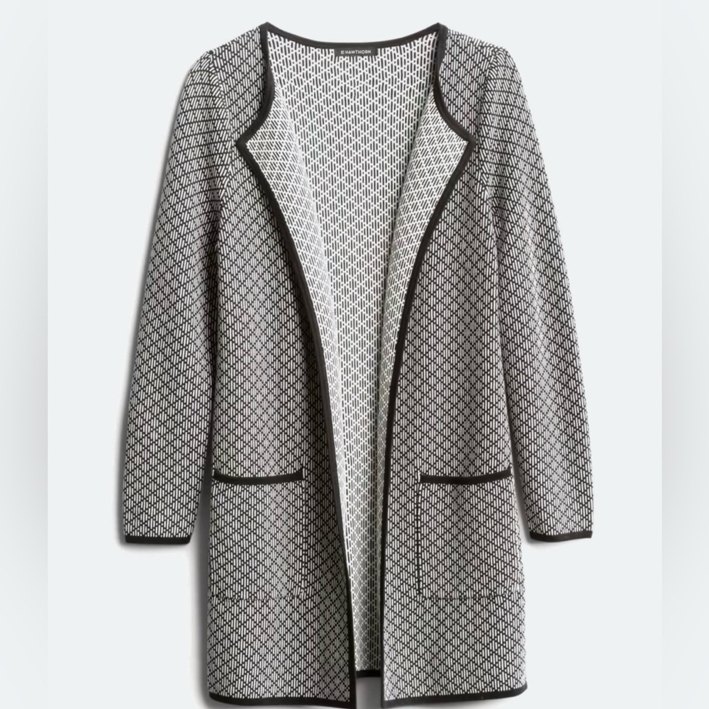 41 Hawthorn Black and White Cardigan